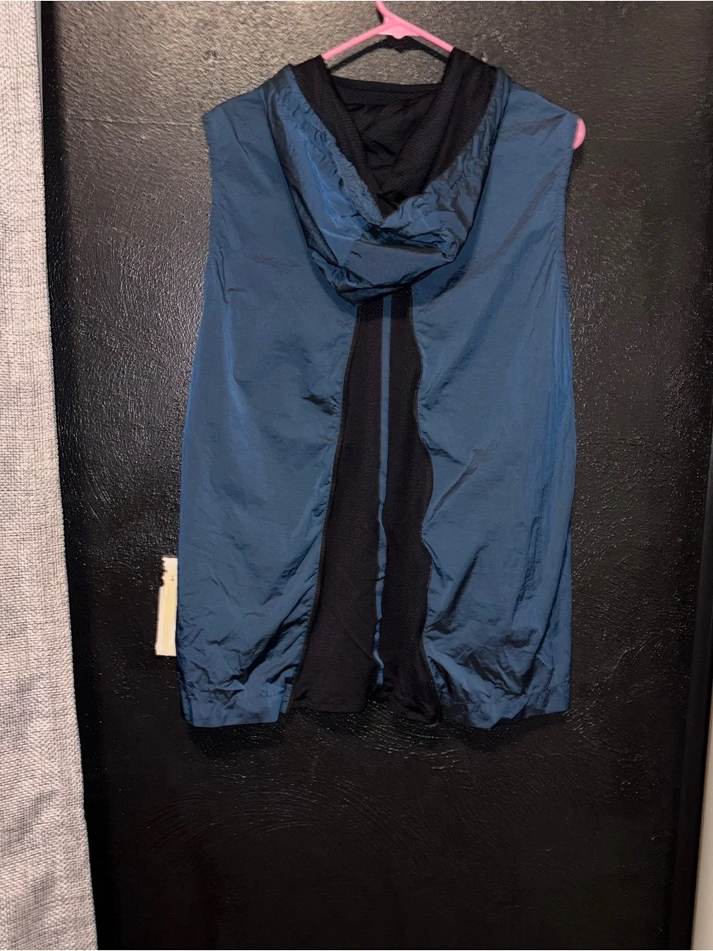 Nike Women’s Size S Windbreaker Vest Vented Active Running Outdoor Blue 1/4 Zip